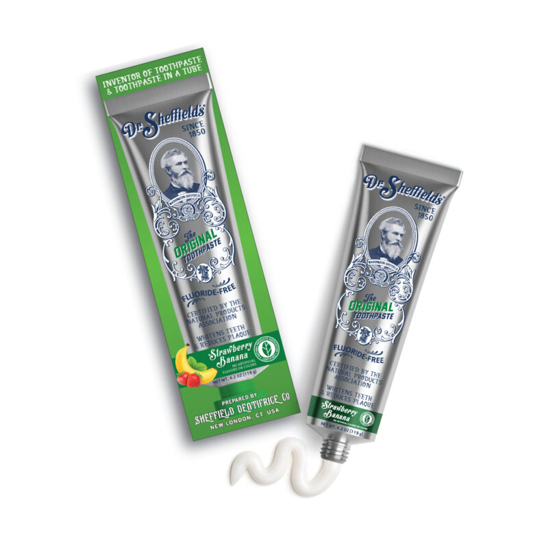 Dr. Sheffield's Kid's Strawberry Banana Toothpaste - Image 3